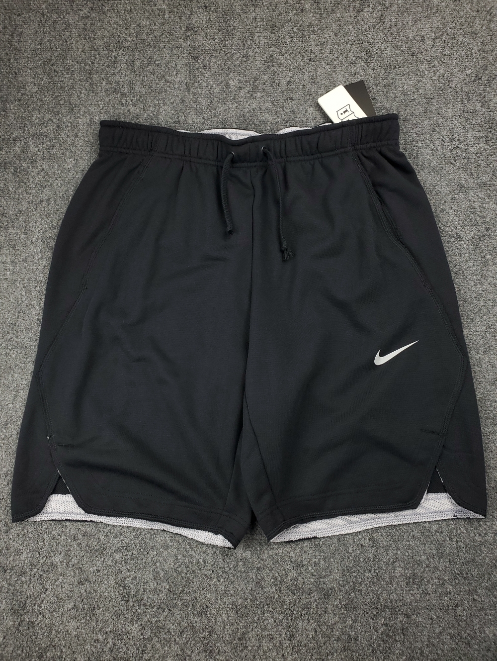 Nike Baseball Stock Flux Training Shorts Mens Large Black Swoosh BQ3236-025 NEW